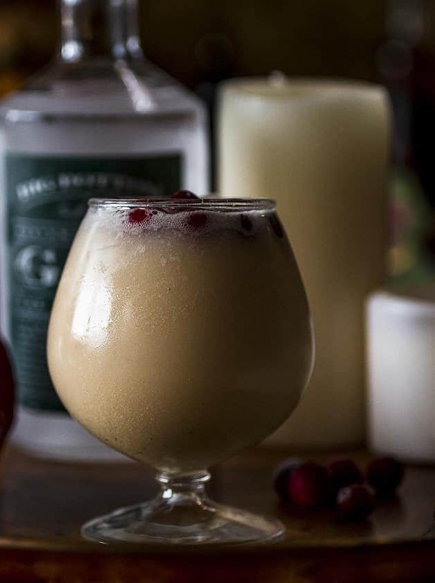 Cranberry Eggnog Sparkler