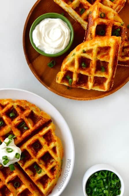 Twisted Mashed Potato Waffle Delights