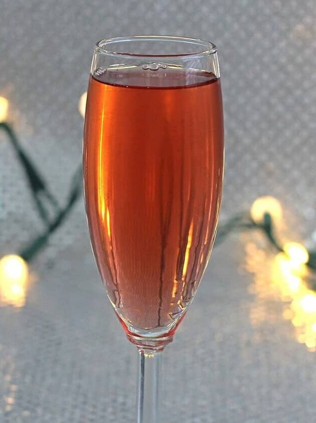 Winter Orange Champagne Cocktail Delight