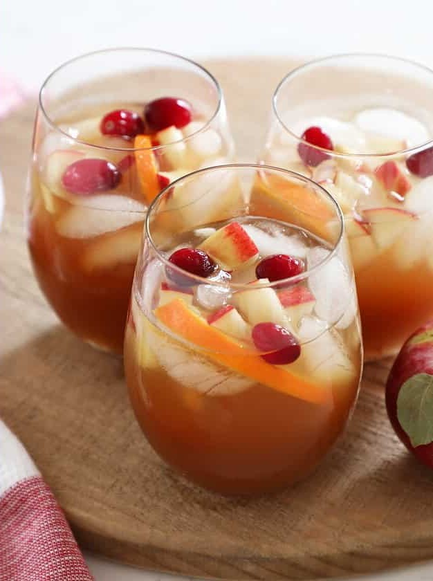 Fall Flavors in a Glass of Sangria