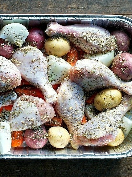 Herb-Crusted Chicken with Roasted Roots