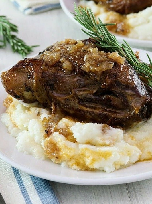 Herb Infused Braised Lamb Shanks
