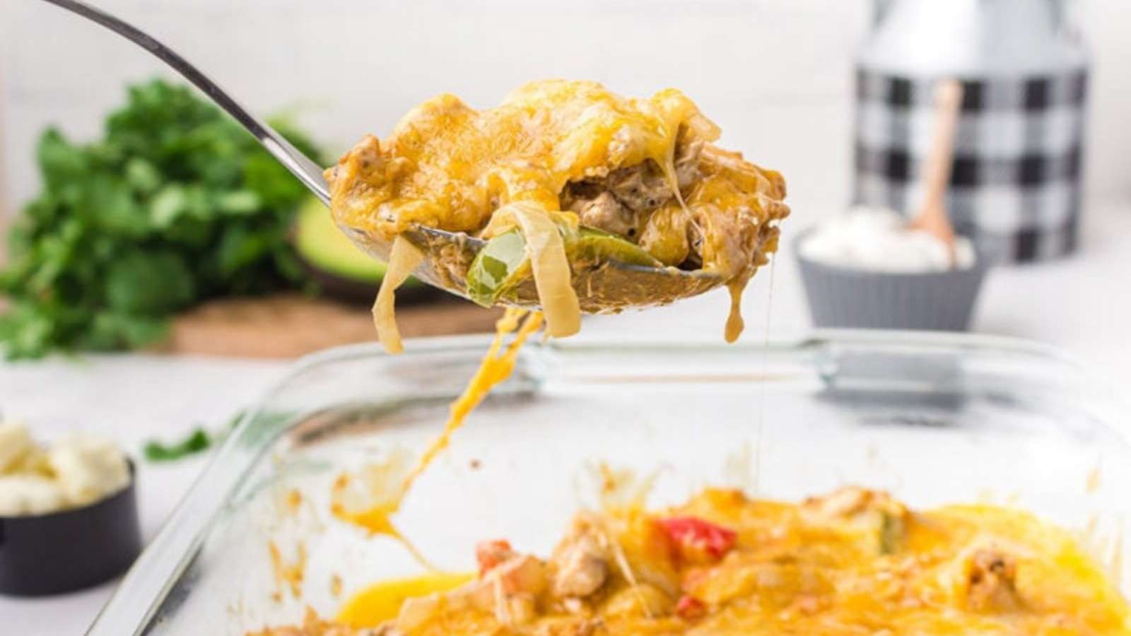 Low Carb Chicken Fajita Bake