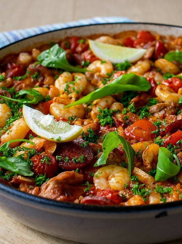 Chorizo Paella with Chicken & Succulent Shrimp