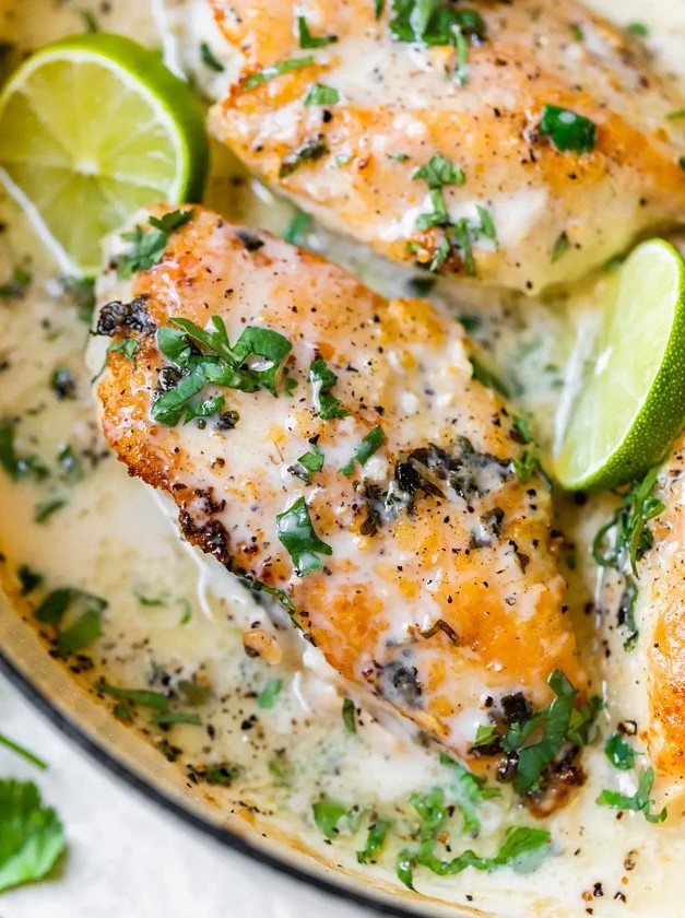 Coconut Lime Chicken in Creamy Sauce