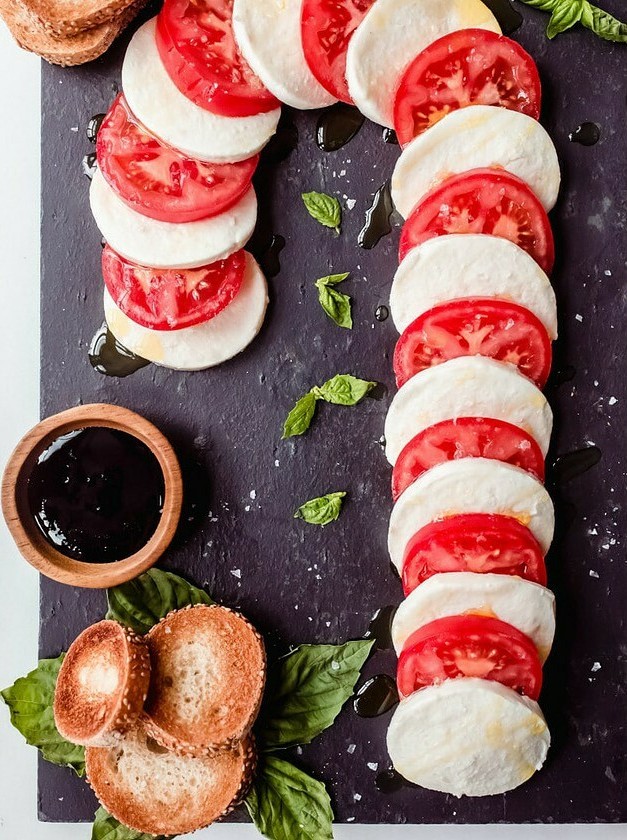 Festive Mozzarella Christmas Appetizer Board