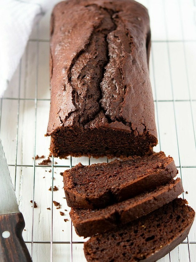 Moist Chocolate Cake with Yogurt Twist