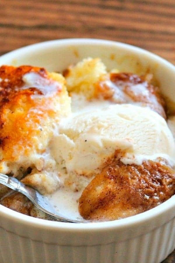 Warm Cinnamon Spiced Apple Dessert Delight