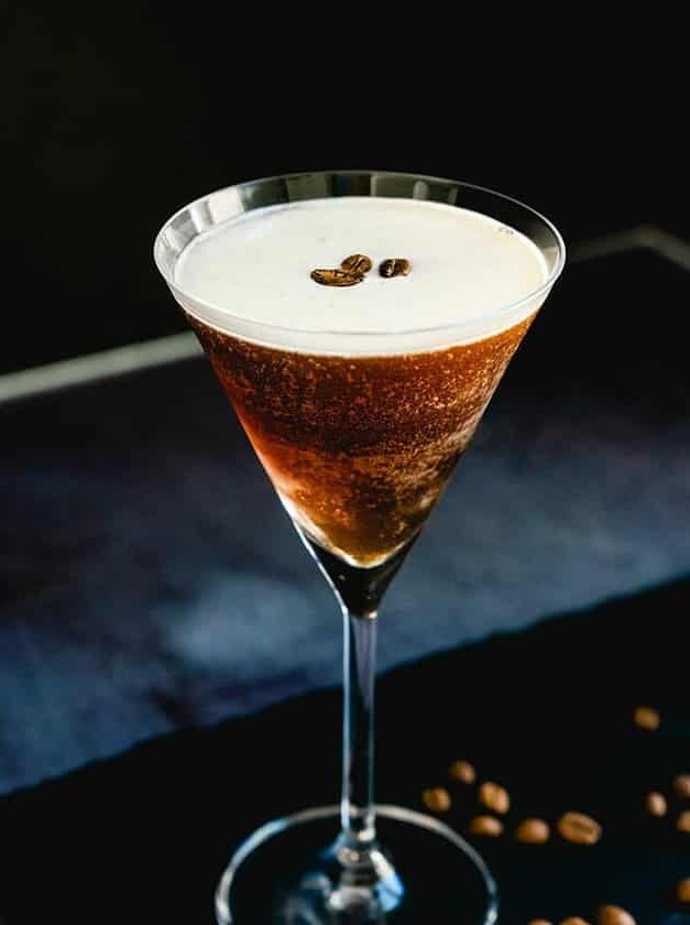 Coffee Vodka Martini with Caffeine Kick