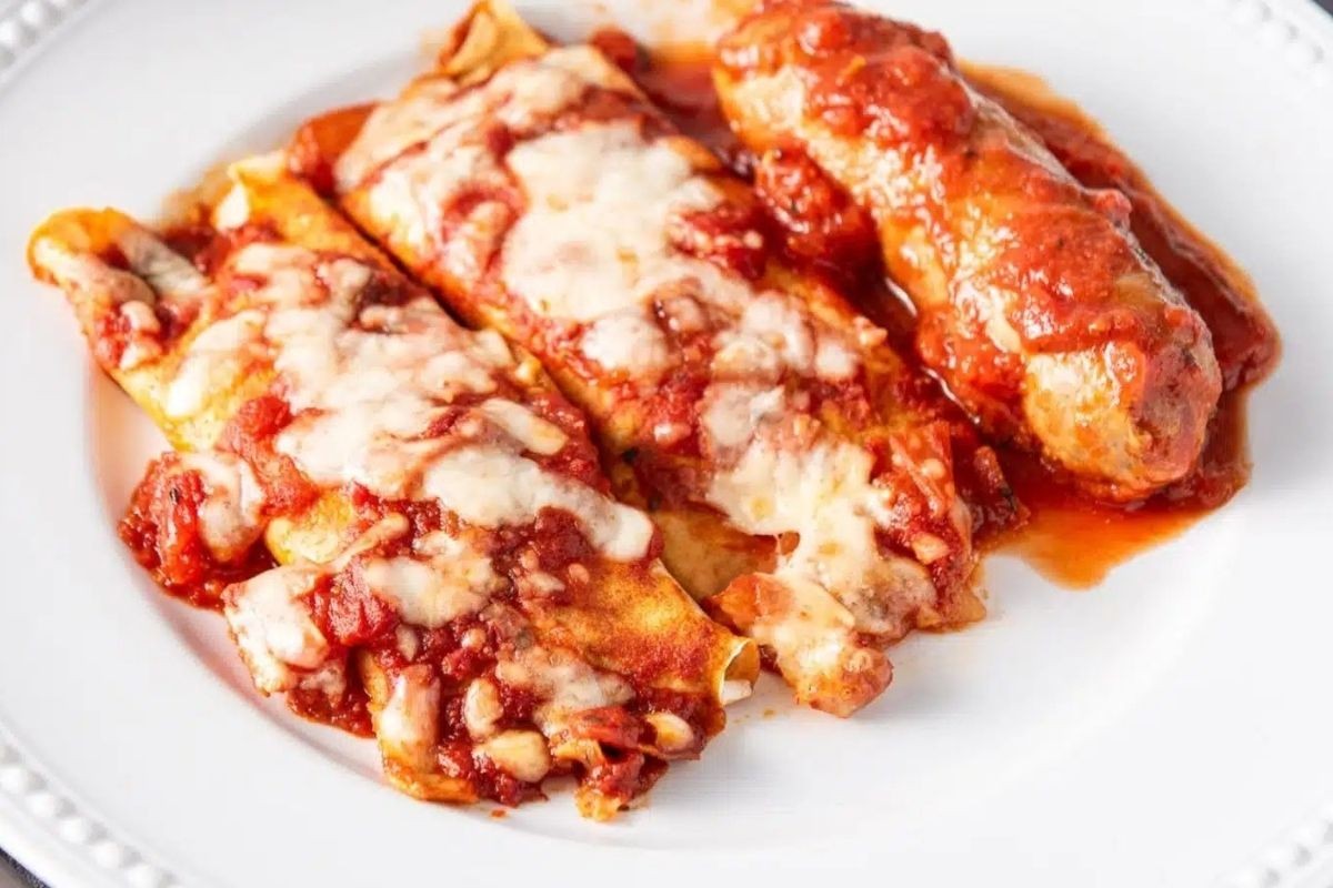 Homemade Crepes Stuffed With Ricotta