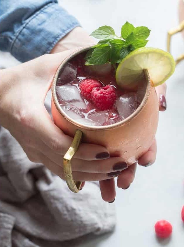 Raspberry Vodka Ginger Fizz