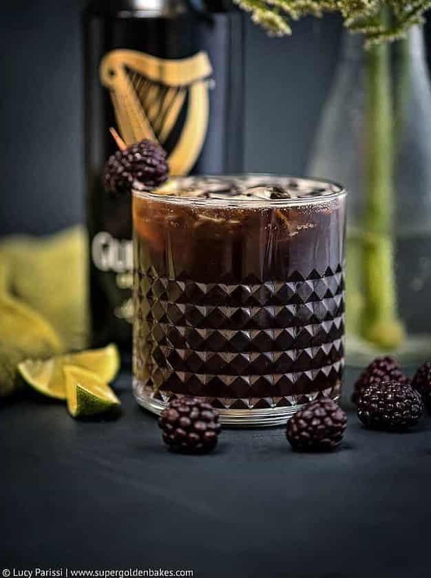 Blackberry Bourbon Spell in a Glass