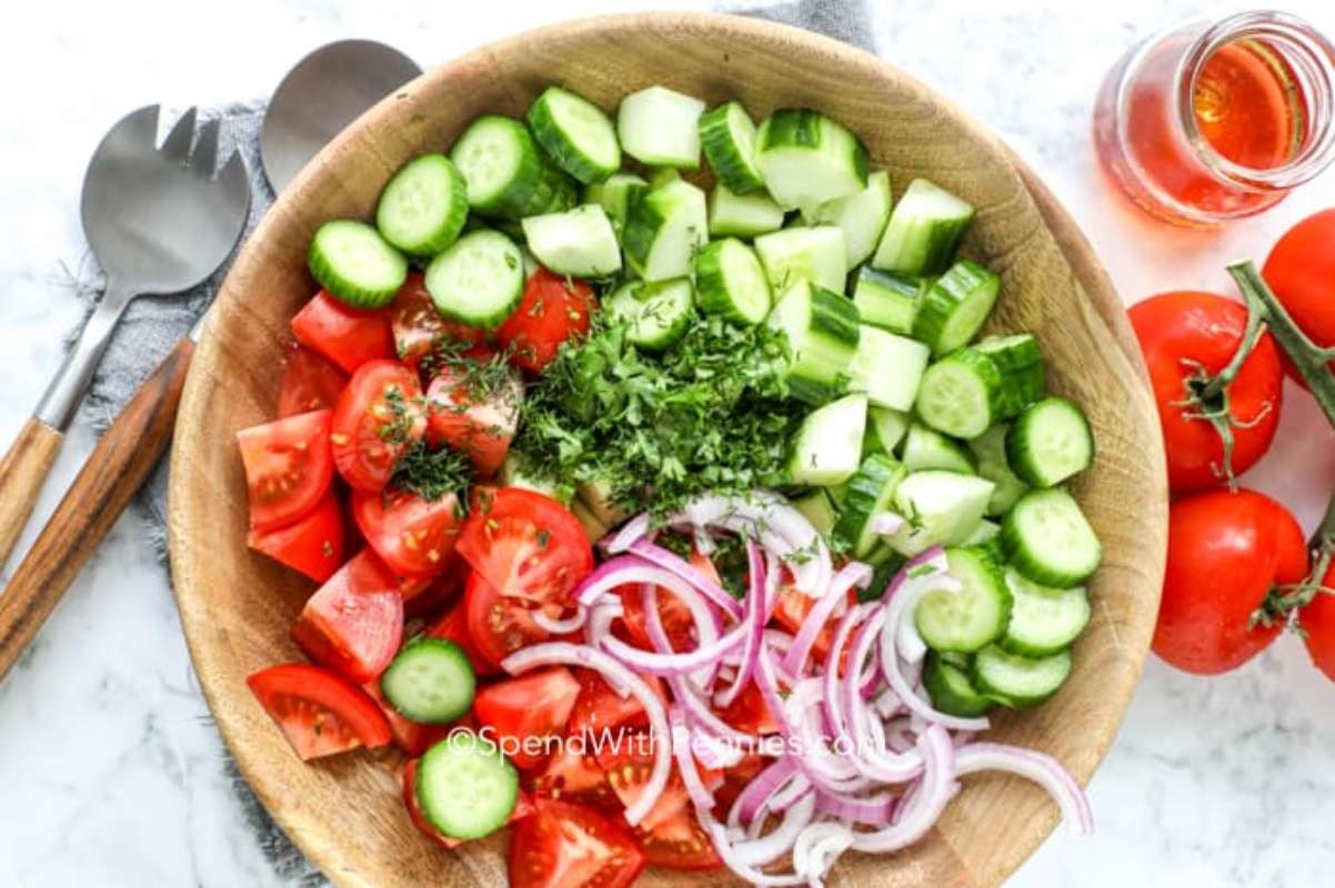 Greek Cucumber & Fresh Tomato Delight