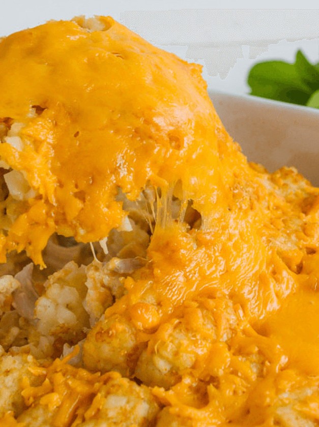 Creamy Chicken Tater Tot Bake