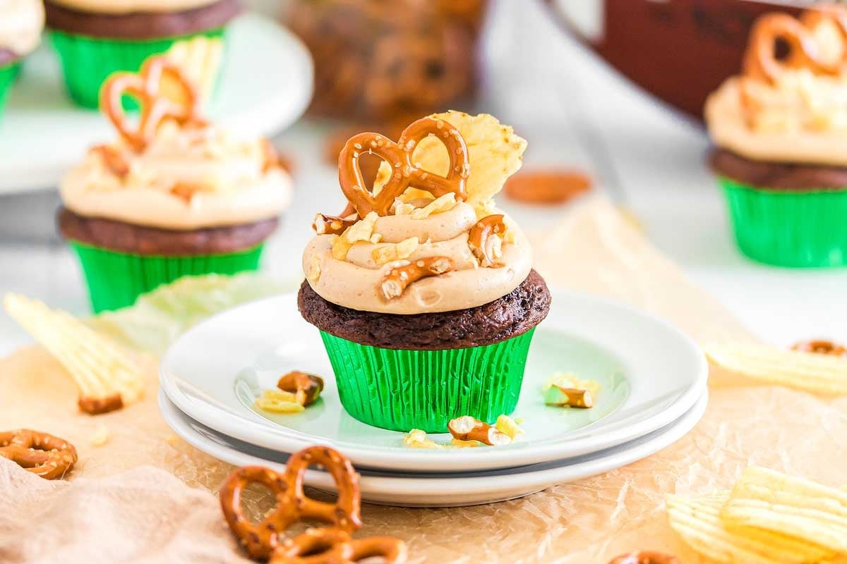 Rich Chocolate Cupcakes with PB Twist