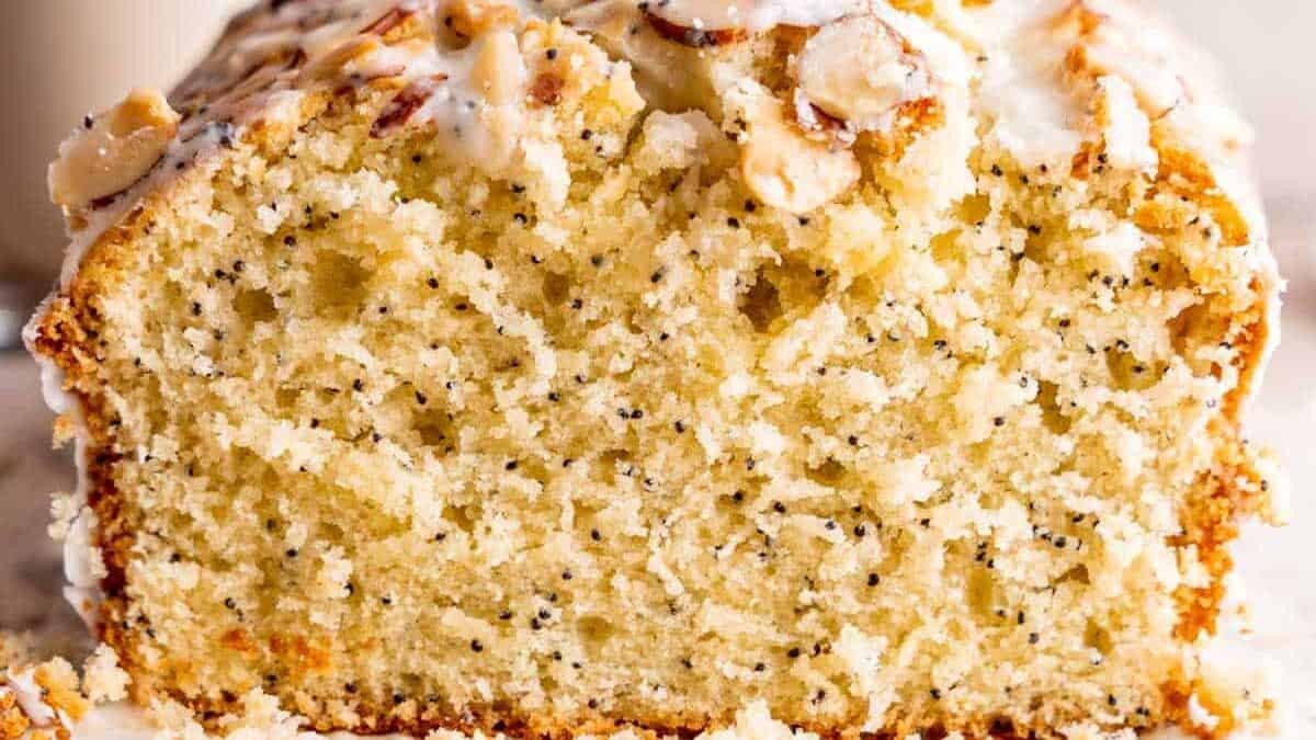 Poppy Seed Almond Delight with Glazed Crunch