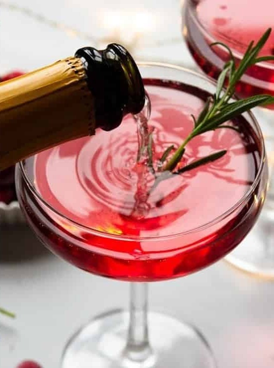 Ginger Gin Cranberry Christmas Cocktail