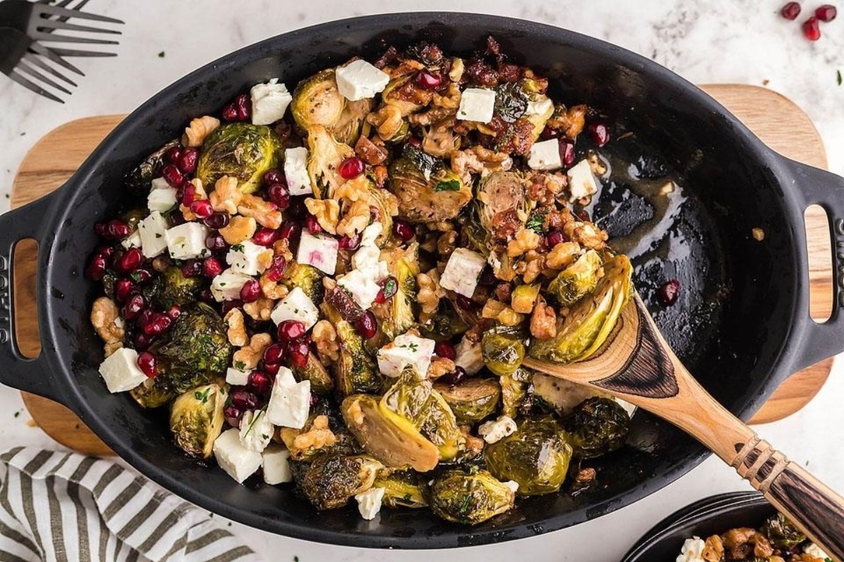 Autumnal Brussels Sprouts & Feta Delight