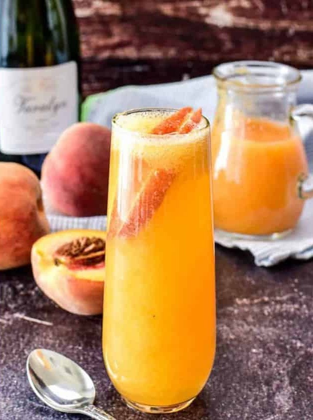 Peachy Champagne Brunch Delight