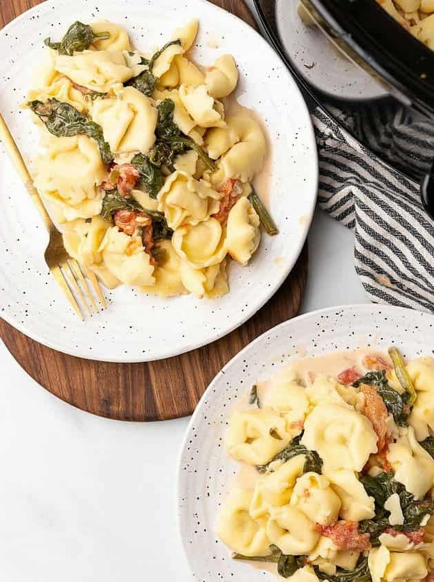 Easy Crockpot Tortellini Dinner Recipe