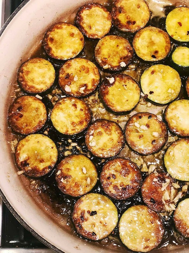 Crispy Brown Butter Zucchini Slices Recipe