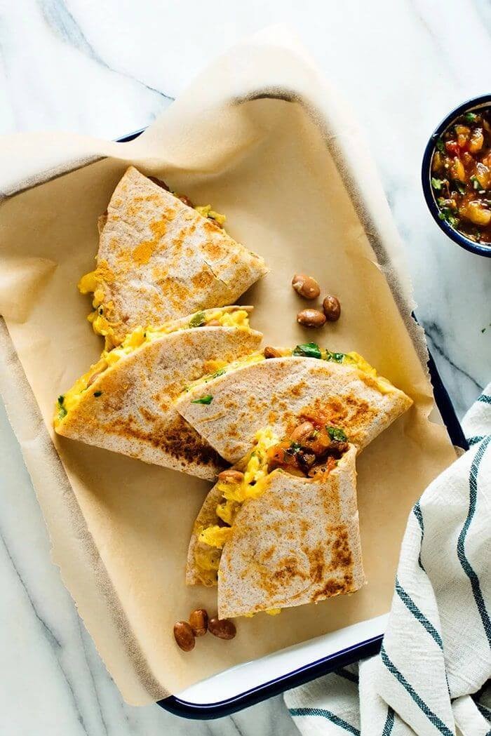 Veggie Breakfast Quesadilla Recipe