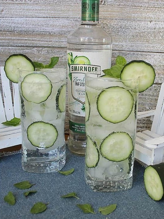 Cucumber Lime Sparklers