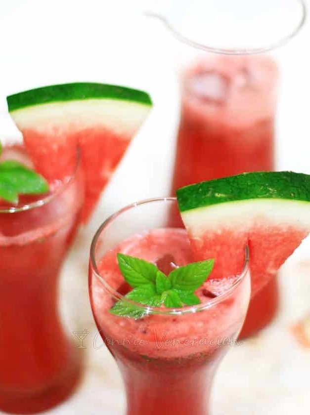 Watermelon Coconut Bliss in a Glass