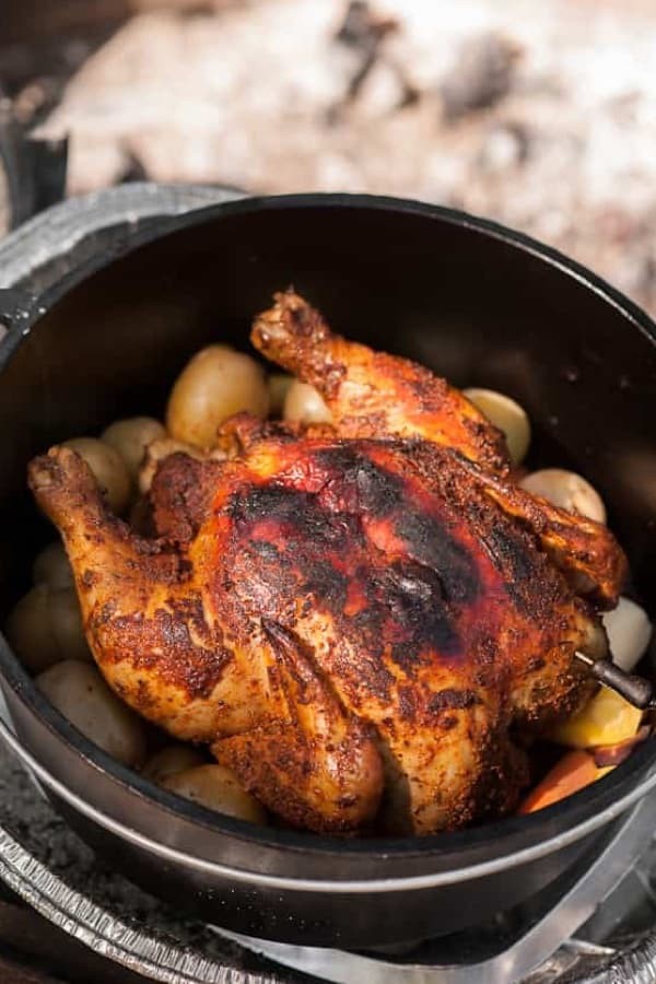 Easy Dutch Oven Chicken Feast