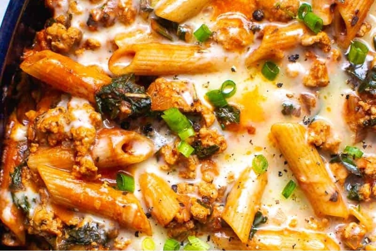 Turkey Pasta Casserole Delight