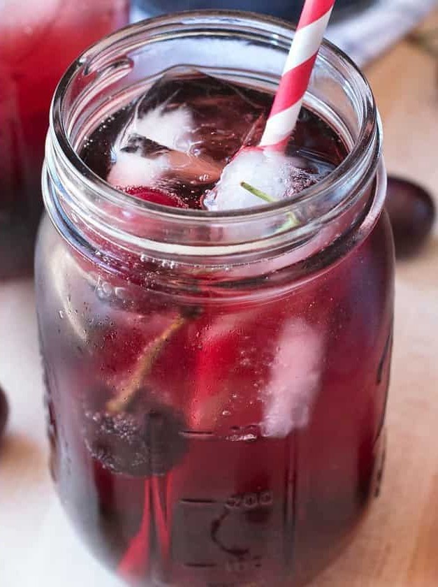 Summer Sparkle with Cherry Vodka Punch