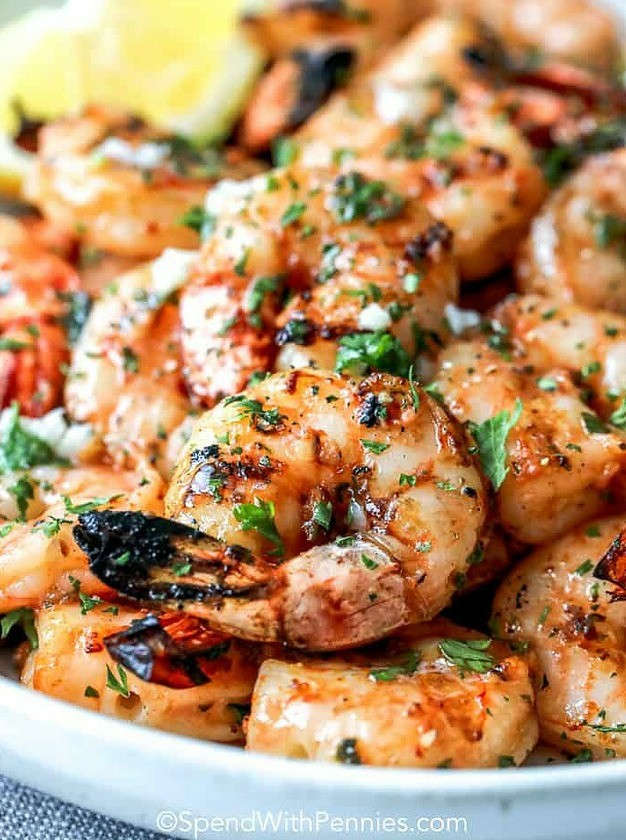 Garlic Marinated Shrimp Grill