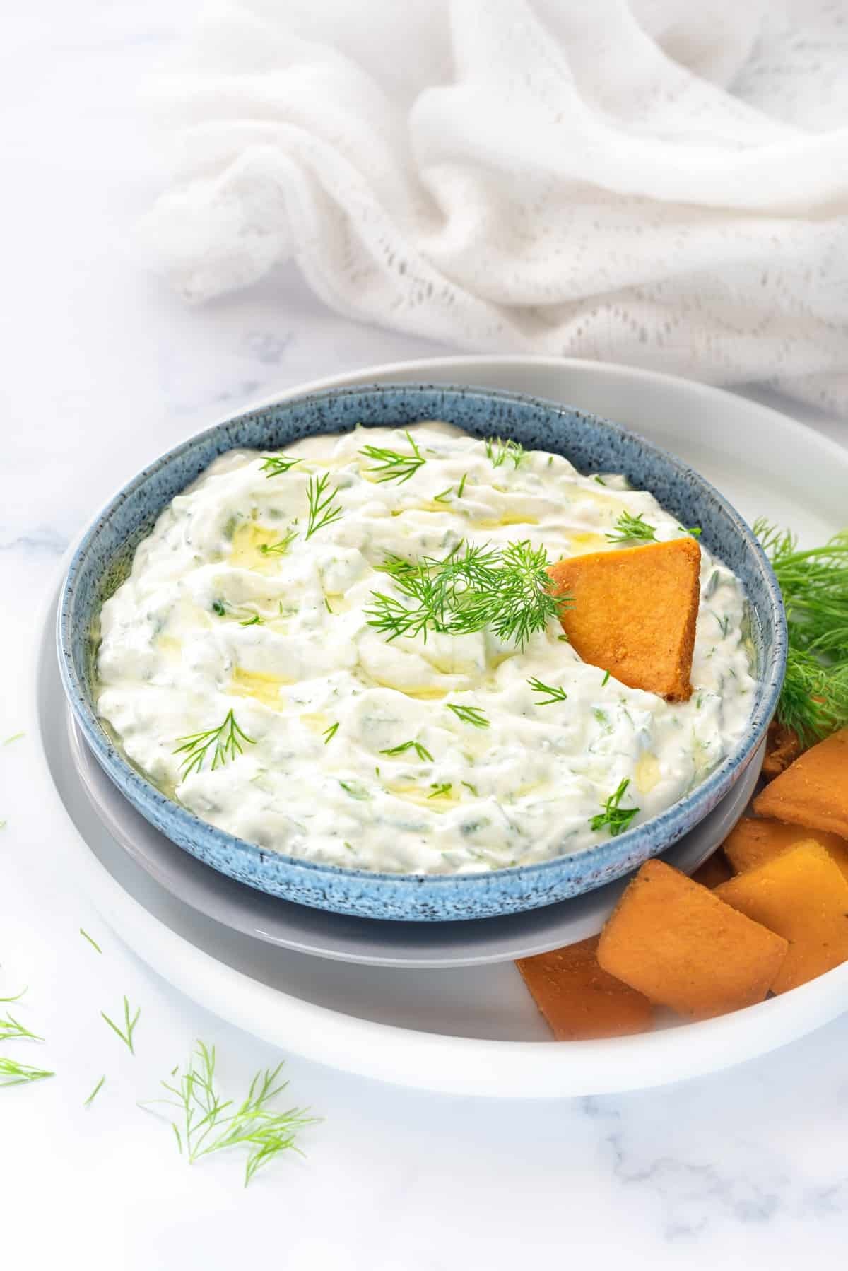 Creamy Greek Cucumber Yogurt Dip