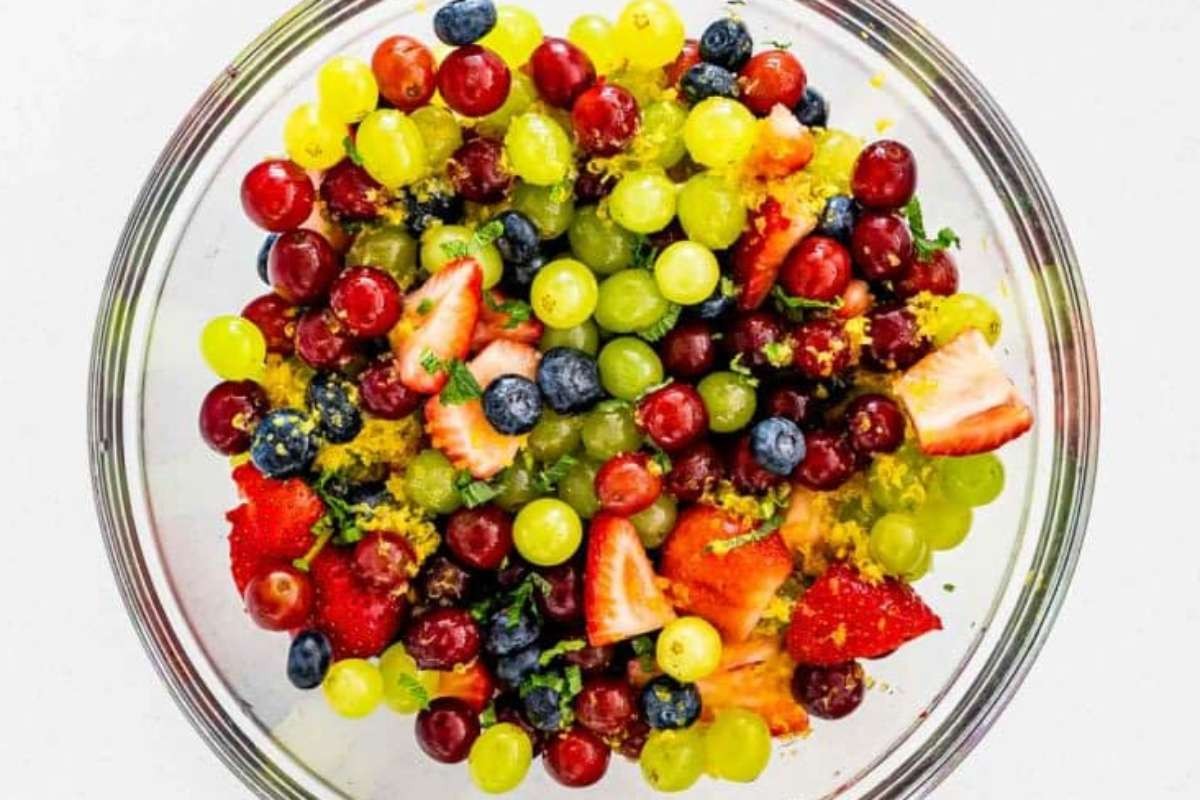 Lemon-Tossed Summer Fruits Delight