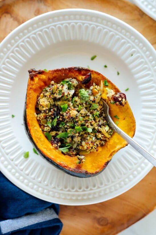 Savory Squash Stuffed with Turkey Delight
