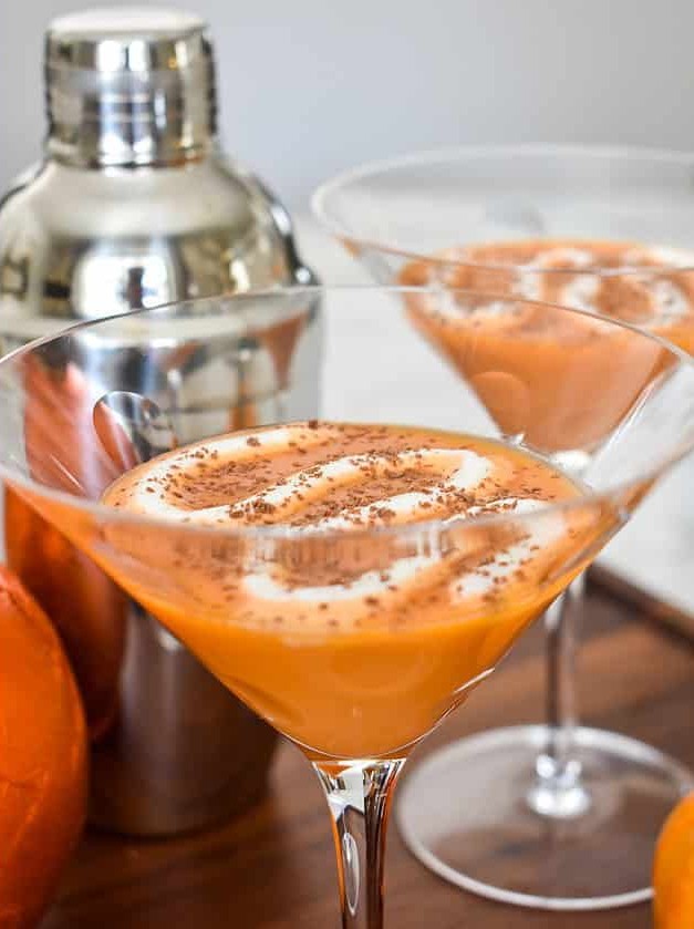 Creamy Chocolate Pumpkin Spice Martini
