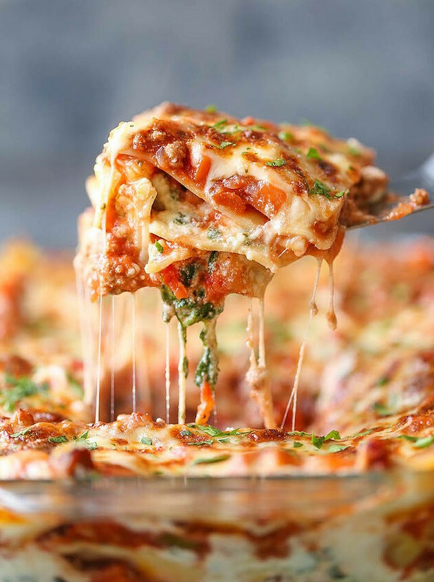 Spinach & Turkey Veggie Lasagna Recipe