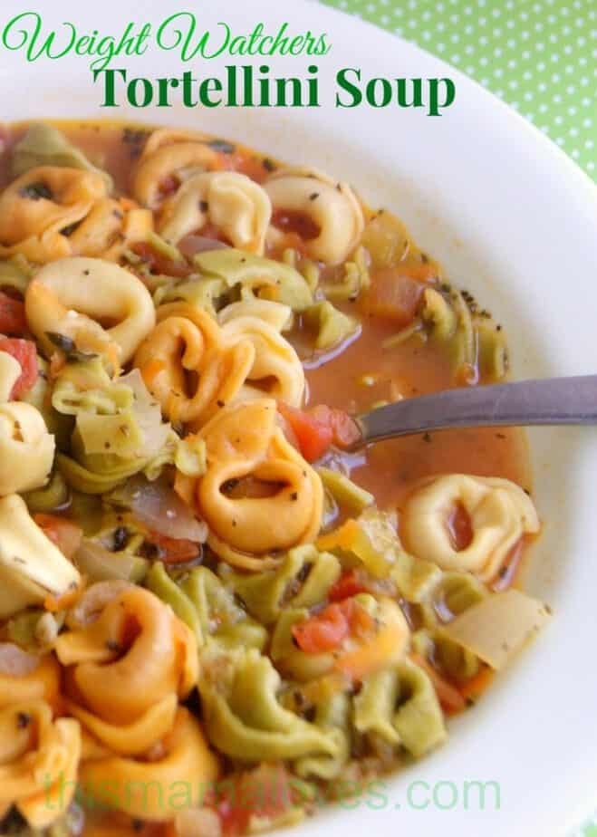 Tortellini Soup for Weight Watchers Delight