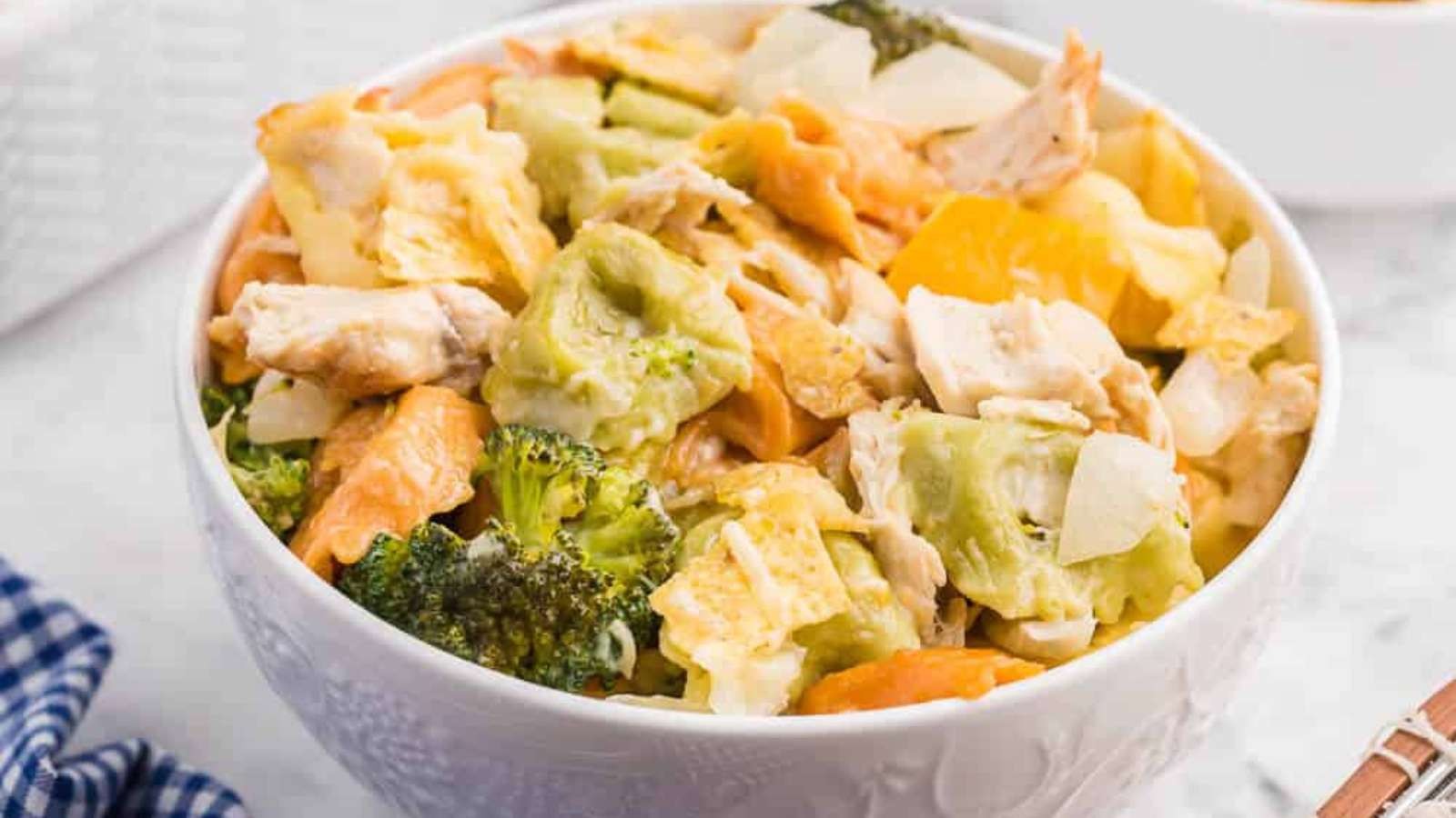 Southwestern Chicken Tortellini Bake