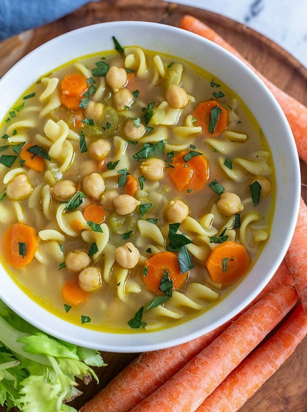 Vegan Chickpea Noodle Stew Recipe