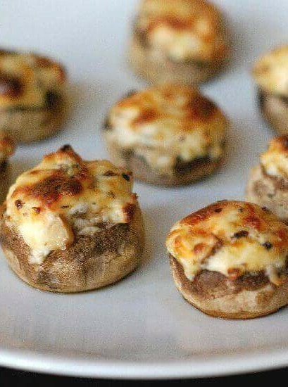 Cheesy Mushroom Bites