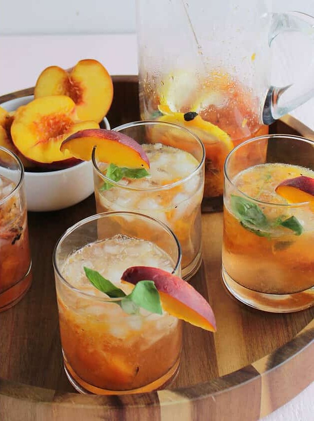 Summer Refreshment: Smoky Peach Basil Mule