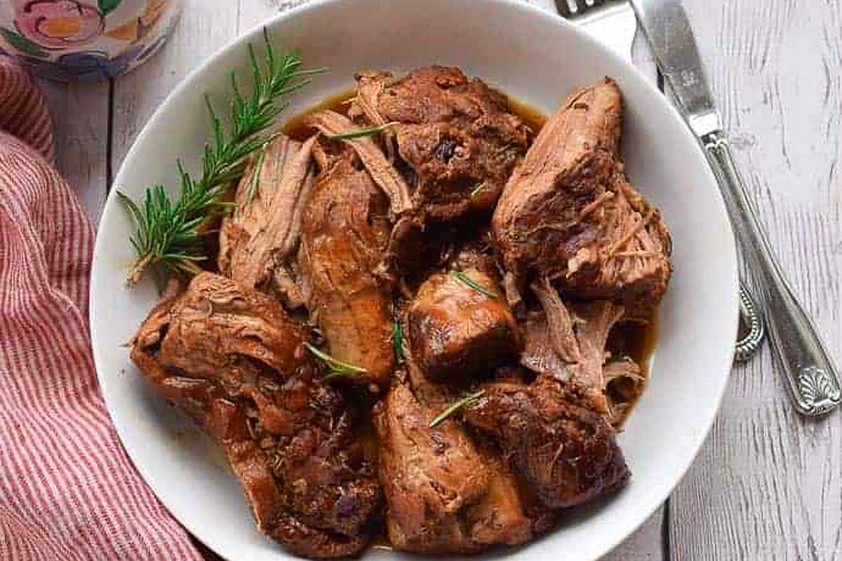 Sweet Balsamic Pork in an Instant