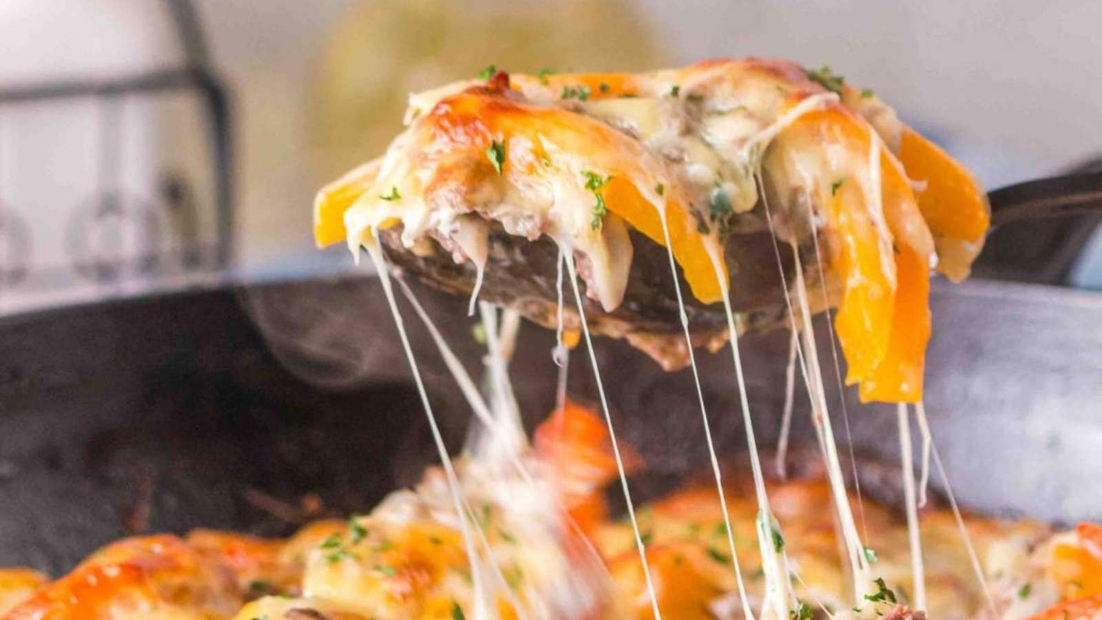 Philly Cheesesteak Casserole Delight