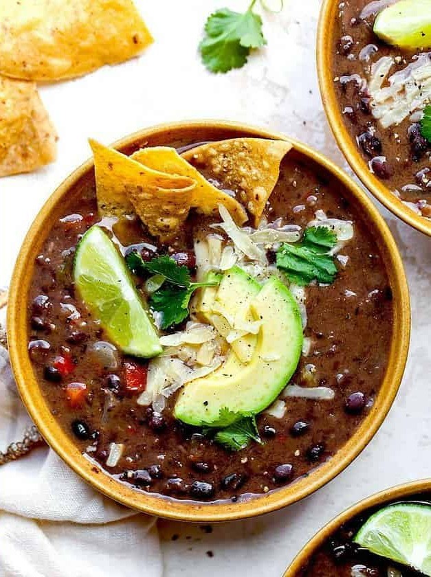 Quick Black Bean Soup Delight