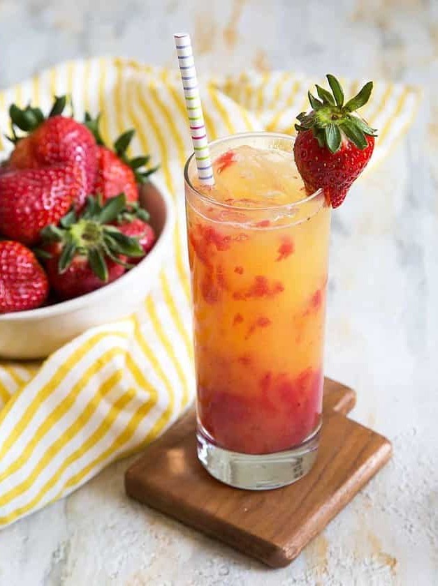 Fresh Strawberry Tequila Brunch Cocktail