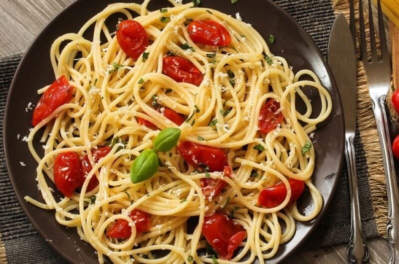Angel Hair Pasta With Three Cheeses