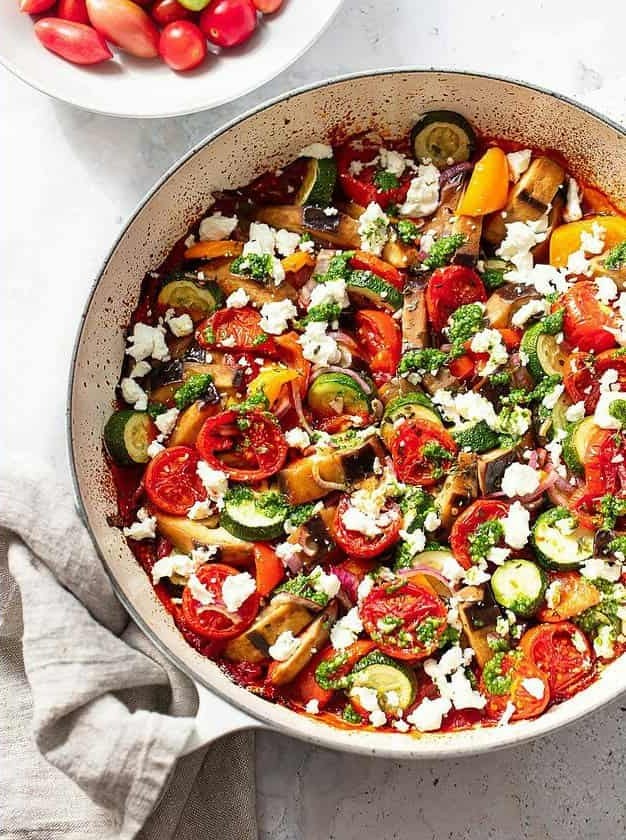 Mediterranean Veggie Casserole Delight