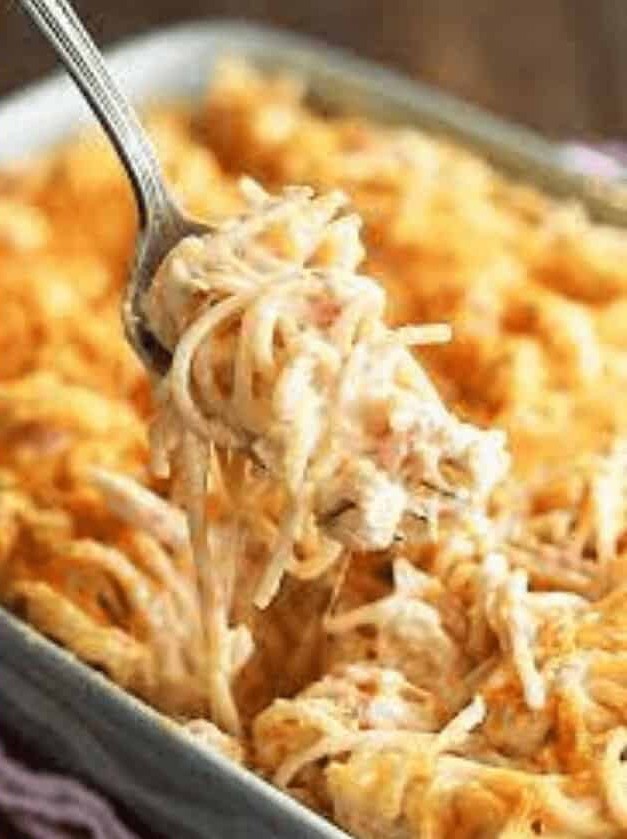 Creamy Chicken Spaghetti Fiesta