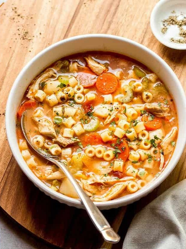 Italian-Style Chicken and Veggie Pasta Stew